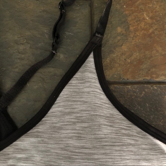 SPACE DYED GRAY SPORTS BRA - Picture 3 of 6